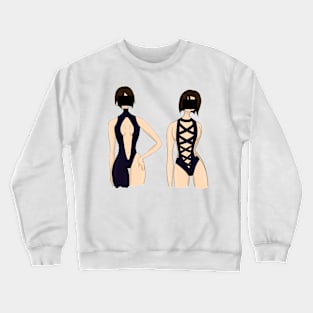 Girls in tight suits Crewneck Sweatshirt